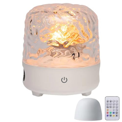 Shower Light with Bluetooth Speaker, Waterproof Shower Lamp with 16 Colors 4 White Noise, Ocean Wave Projector Light with Remote & Touch Control, Water Ripple Lamp for Inside Shower Bathroom Bedroom
