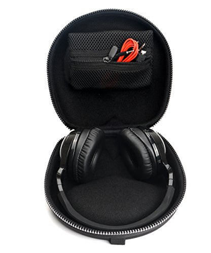 Headphone Case for Skullcandy Crusher ANC 2, Crusher Evo, Crusher, Hesh Evo, Hesh ANC, Hesh3/2/2 Wireless, Riff 2, Riff, Grind, Uproar; GO 810/600; Beats EP, Studio3, Raycon Everyday - color: Black with skull pattan zipper