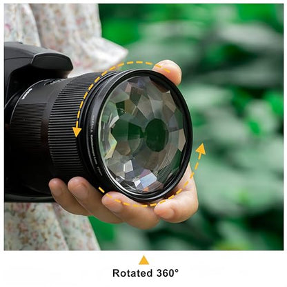 GREEN.L 67mm Kaleidoscope Prism Lens Filter Photography Prism Crystal Glass Effect Filter - size: 67mm, style: Kaleidoscope Prism Filter