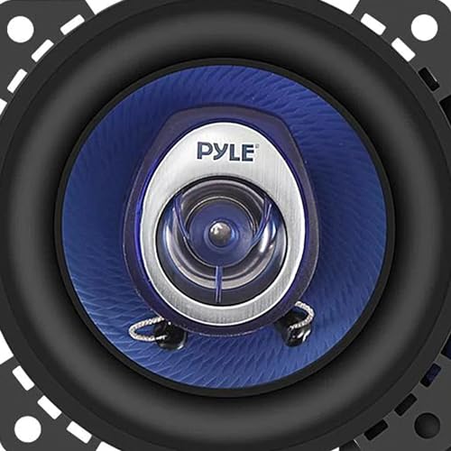 Pyle 4" Car Sound Speaker (Pair) - Upgraded Blue Poly Injection Cone 2-Way 180 Watt Peak w/ Non-fatiguing Butyl Rubber Surround 110 - 20Khz Frequency Response 4 Ohm & 3/4" ASV Voice Coil - PL42BL - size: 4 Inch
