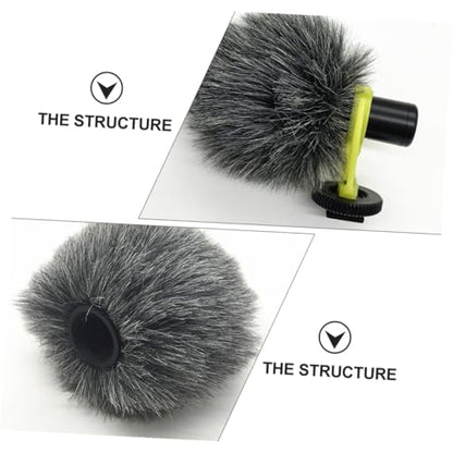 ABOOFAN Microphone Accessory Windscreen Cover for Camera Furry Microphone Protect
