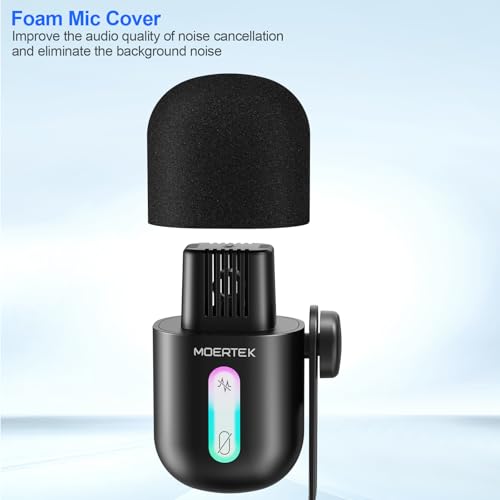 USB Microphone for PC, Cardioid Condenser Microphone with Active Noise Cancellation, Quick Mute, Built-in Headphone Jack, Gaming Mic with Table Stand, for Live Streaming, Instruments, Podcast