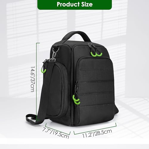 PGmoon Travel Carrying Case Compatible with Xbox Series X Console | Protective Storage Carry Bag for Controllers, Cables, Game Discs and More (Patent Design)