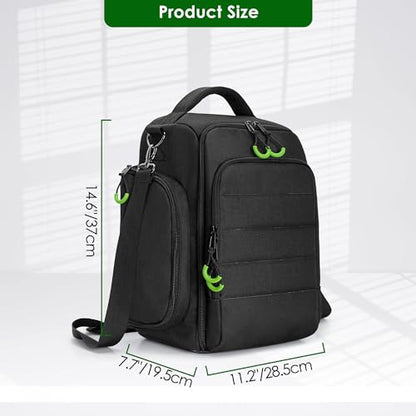 PGmoon Travel Carrying Case Compatible with Xbox Series X Console | Protective Storage Carry Bag for Controllers, Cables, Game Discs and More (Patent Design)
