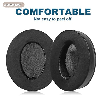 Replacement Ear Pads for Headphones, Compatible with Razer Kraken X and Kraken V3 X, Ice-Silk Fabric Ear Cushions with Cooling Gel, Protein Leather Side Walls, Soft Memory Foam - Black