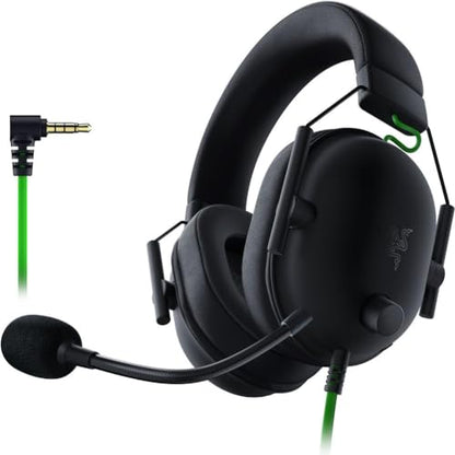 Razer BlackShark V2 X Gaming Headset: 7.1 Surround Sound Capable - 50mm Drivers - Memory Foam Cushion - for PC, PS4, Nintendo Switch - 3.5mm Headphone Jack - Classic Black (Renewed)