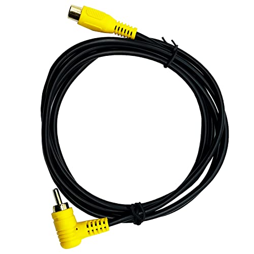 RCA Audio Cable Gold-Plated Elbow RCA line Lotus Male and Female Extension Lotus AV Video Cable Projector Cable Audio Cable (1.5m/5ft RCA Female Straight to Male Elbow) - color: 1.5m RCA Female Straight to Male Elbow
