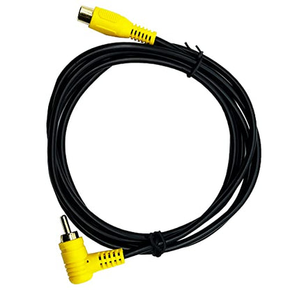 RCA Audio Cable Gold-Plated Elbow RCA line Lotus Male and Female Extension Lotus AV Video Cable Projector Cable Audio Cable (1.5m/5ft RCA Female Straight to Male Elbow) - color: 1.5m RCA Female Straight to Male Elbow