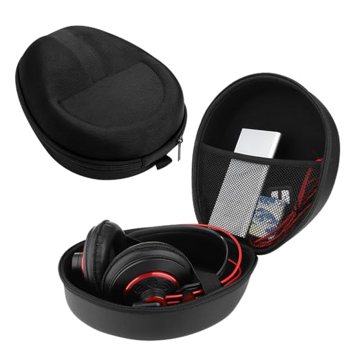Travel Headphone Case for JBL Everest 300/700 / Sennheiser HD599 / HD560S / Bose QC 45/25 / Beats Solo 3/2 / Audio-Technica ATH M20X / M30X / M40X / M50X Hard Shell EVA Over Ear Headset (Black) - color: Black