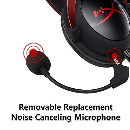 Black Replacement Mic-3.5mm Game Microphone Boom for Cloud 2 for CloudX I&II Core Cloud Sliver Gaming Headset Use with TIK tok