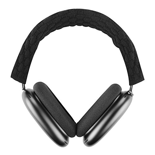 Geekria Knit Fabric Headband Cover Compatible with Apple AirPods Max Headphones, Replacement Repair Part, Easy DIY Installation (Black L)
