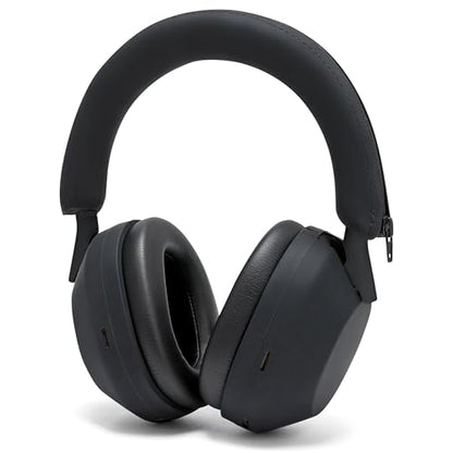WC ShellZ XM5 - Exterior Shell & Headband Covers for Sony WH1000XM5 | Made by Wicked Cushions | Protective, Made with Premium Silicone | Black - color: Black