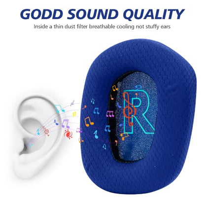 Replacement Earpads for Logitech G733 G535 G335 Lightspeed Wireless Gaming Headset, Ear Pads Cushions with Comfort Noise Isolation Foam (Blue) - color: Blue