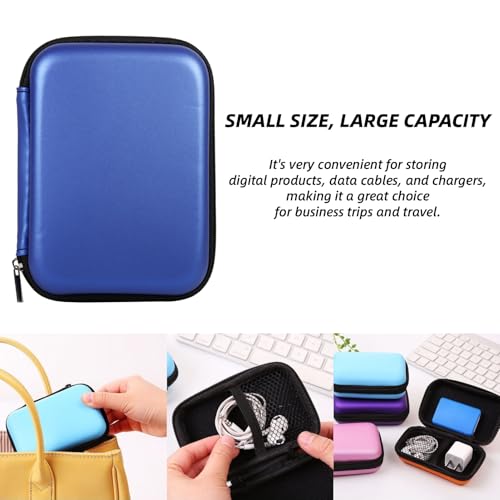 Hard Drive Portable Carrying Case, 5.5 x 4 x 1.4 in Digital Accessories Cable Earphone Storage Organizer USB Flash Drive