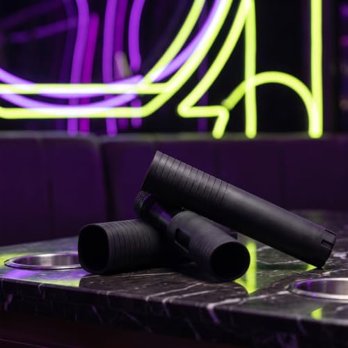 ibasenice 2PCS Microphone Handle Covers, Silicone Mic Sleeves, Black - color: Black