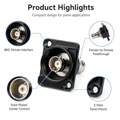 Toronce D R Series Panel-Mount Connector (BNC) - size: BNC