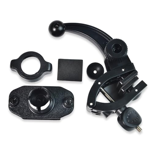 TWAYRDIO Desktop Mount for Handheld Radio, Speaker Mic and CB Mic, 3-in-1 Multi-Purpose Adjustable Angle Holder Bracket for Motorola BaoFeng Retevis Yaesu HT Handhelds Two Way Radios Walkie Talkies