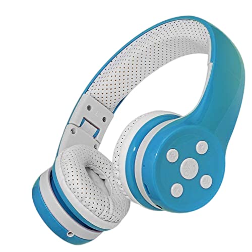 Kids Wireless Headphones, Bluetooth Toddler Headphones, Blue | Comfort Soft Ear Pads, Volume Limited, For School, Travel, Online Class - color: light blue