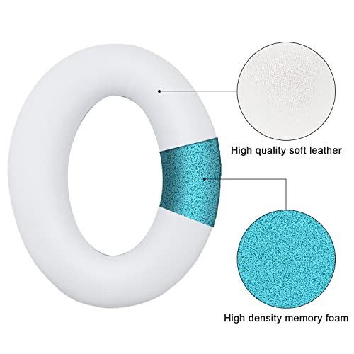 Replacement Ear Pads for Bose QuietComfort 35 35 II 15 25(qc 35 25 15/QC35 ii), Headphone Ear Covers, High Density Memory Cotton, Soft Leather, Adaptive Noise Isolation Headphones Pads Cushions - color: white, style: QC35