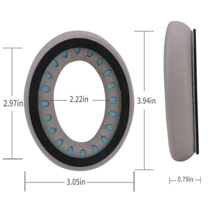 Ear Cushions Replacement for Bose QuietComfort 45 QC35 QC35ii QC25 QC15 with Upgraded Memory Foam& Sweat-Proof Protein Leather (Sandstone) - color: QC45 Sandstone