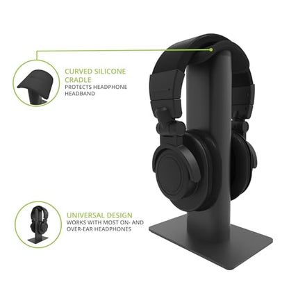 Kanto Living H2 Premium Headphone Stand - Black - color: Black, style: H2 Premium