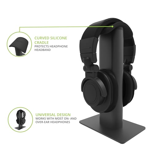 Kanto Living H2 Premium Headphone Stand - Black - color: Black, style: H2 Premium