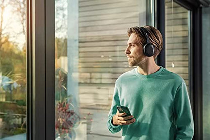 Philips Active Noise Cancelling Headphones Wireless Bluetooth Flat Folding Lightweight Over Ear Wireless Headphones w/Multipoint Bluetooth Connection 30h Playtime with Deep Bass