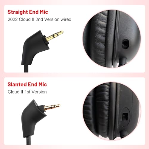 Replacement Cloud 2 Mic Boom Game Microphone Compatible with Kingston HyperX Cloud II Wired, Cloud, CloudX, Cloud Core Gaming Headsets for PS4 Xbox One Nintendo Switch Computer PC