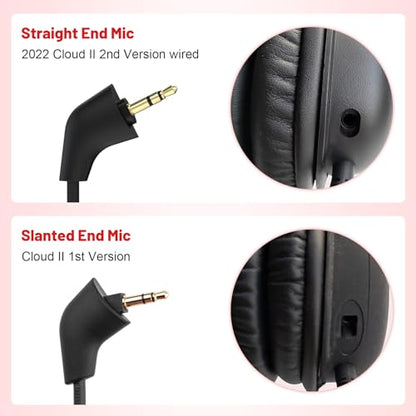 Replacement Cloud 2 Mic Boom Game Microphone Compatible with Kingston HyperX Cloud II Wired, Cloud, CloudX, Cloud Core Gaming Headsets for PS4 Xbox One Nintendo Switch Computer PC