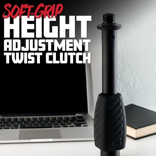 Gator Frameworks Desktop Mic Stand with Round Base and Twist Clutch (GFW-MIC-0601) - size: 6" Weighted Base
