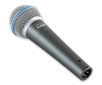 BT 58A Wired Vocal Dynamic Karaoke XLR Handheld Microphone for Singing, Supercardioid, Includes 16ft Audio Cable and Stand Adapter, for Stage, Studio, Mixer, Speaker
