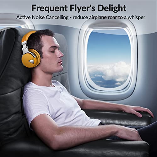 Million Sold 10 Years Classic E7 Active Noise Cancelling Headphones with Upgraded Noise Cancellation, Bluetooth Headphones Wireless with HD Sound Vivid Deep Bass, for Home Office Travel Gift Pcs - color: Yellow, style: E7 Wireless Active Noise Cancelling