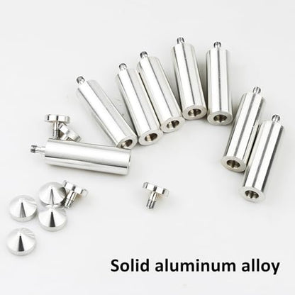 Mini Acrylic Audio Component Rack, Open 2-Layer Rack Aluminium Holders, Small Desktop Multimedia Storage, 3kg Load Capacity, for HiFi Audio Equipment Dac Amplifier Amp - color: B