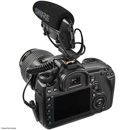 Shure VP83 LensHopper Camera-Mounted Condenser Shotgun Microphone for use with DSLR Cameras and HD Camcorders - Capture Detailed, High Definition Audio with Full Low-end Response - style: Standard