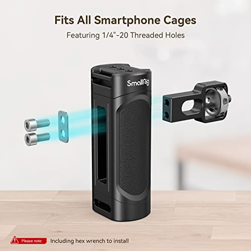 SmallRig Universal Phone Cage, Smartphone Video Rig Kit with Handles, Handheld Filmmaking Vlogging Case Stabilizer for Videomaker, for iPhone 17/16/15 for Samsung for Pixel and Other Android Phones - style: Cage w/ Dual Handles