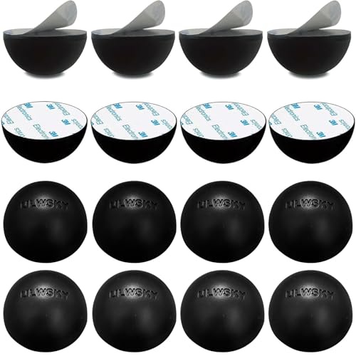 1.25" Silicone Hemisphere Bumpers Isolation Feet, 16Pack Non Skid Speaker Isolation Pads,for Small Speaker Spikes,Turntable Isolation,Subwoofer,Record Player Sound Dampening&Anti Vibration - size: 1.25"-16pack