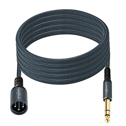 Twozoh XLR Male to 1/4 TRS Stereo Audio Cable 30FT, Braided Jack 6.35mm to XLR Male 3Pin Guitar Cable (Professional/HiFi) - color: 1/4 to XLR Male, size: 30FT