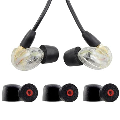 Replacement Memory Foam Ear Tips for Shure SE215 PRO SE215, Large - size: Large