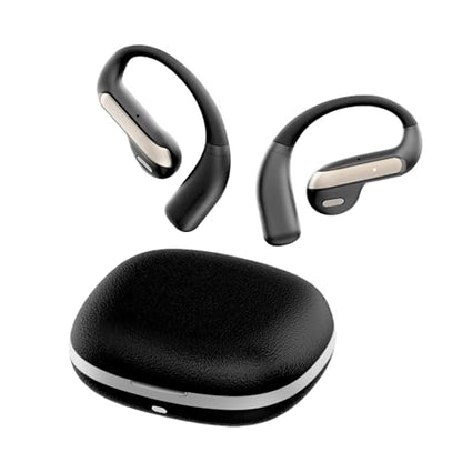 Wireless Earbuds Bluetooth Headphones, Over Earbuds with Earhooks V5.4 Ear Buds in Ear Headphones Stable Connection, Stereo Deep Bass, Lightweight inear Earphones with Mic for iPhone Android Phone - color: Black