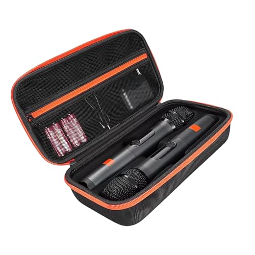 Portable Carrying Case with Padded for 2 Microphones & Outdoor Gear Minimalist Mics Storage for Musicians