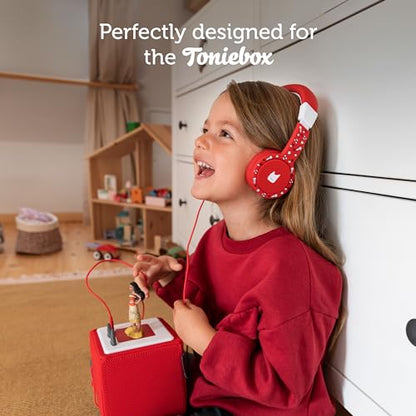 Tonies Foldable Wired Headphones for Kids - Comfortably Designed to fit On-Ear - Works with Toniebox 1 and All 3.5mm Devices - Gray - color: Gray
