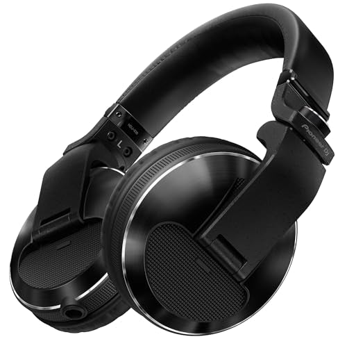 Pioneer DJ HDJ-X10 Flagship Over-Ear DJ Headphones - Black Bundle with Case, Stand, and Austin Bazaar Polishing Cloth - color: HDJ-X10, style: Black