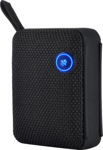BP26 Portable Mini Bluetooth Speaker with FM Radio, IP68 waterproof and dustproof, 5 hours of playtime, TWS Pairing, Bluetooth 5.3, Ultra-Portable speaker for home, outdoor and travel (Black)