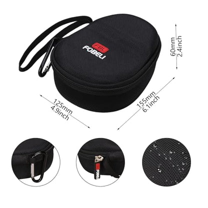 FBLFOBELI Kids Headphone Case for BAICLUD/Mehomeli/JusTalk/iClever/LOBKIN | Hard EVA Shell, Kids Bluetooth Air Conduction Open Ear Headphones Case, Shockproof & Water-Resistant, Black - color: Black