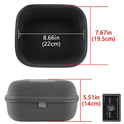 Geekria Shield Headphones Case for Large-Sized Over-Ear Headphones, Replacement Hard Shell Travel Carrying Bag, Compatible with Sennheiser HD 800 S, Sony MDR-Z1R (Microfiber Grey) - color: Microfiber Grey