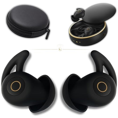 Sleep Earbuds Ultra-Thin Invisible Headphones for Side Sleepers, 8-Hour Battery(24h w/Case) No Buttons, No Lights, No Alerts, Noise Blocking, Bluetooth, Gift for Him & Her, Mom & Dad - 2nd Gen