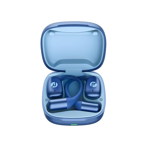 Raycon Essential Open Ear Earbuds – Open Ear Headphones, Earbuds Wireless Bluetooth, Sweat & Water-Resistant Earphones, Running Headphones with Ultra-Lightweight Design, 36 Hours Battery Life (Blue) - color: Blue