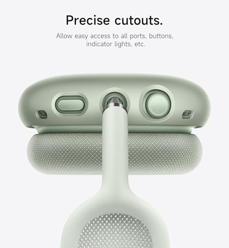 SURITCH for AirPods Max Case Cover, TPU Anti-Scratch Ear Cups Cover for Apple AirPods Max - Cyan - color: Cyan