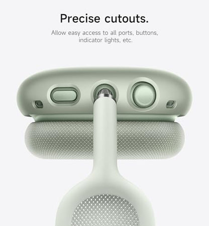 SURITCH for AirPods Max Case Cover, TPU Anti-Scratch Ear Cups Cover for Apple AirPods Max - Cyan - color: Cyan