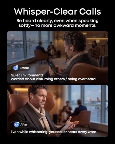 Soundcore Liberty 5 Pro Max by Anker Wireless Earbuds, AI Note-Taker - color: Titanium Gold, style: Liberty 5 Pro Max